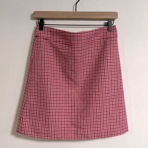 J. Crew houndstooth wool skirt